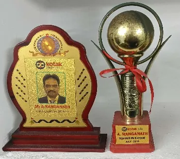 Kotak Life CEO Circle and Topper trophies – A. Ranganath